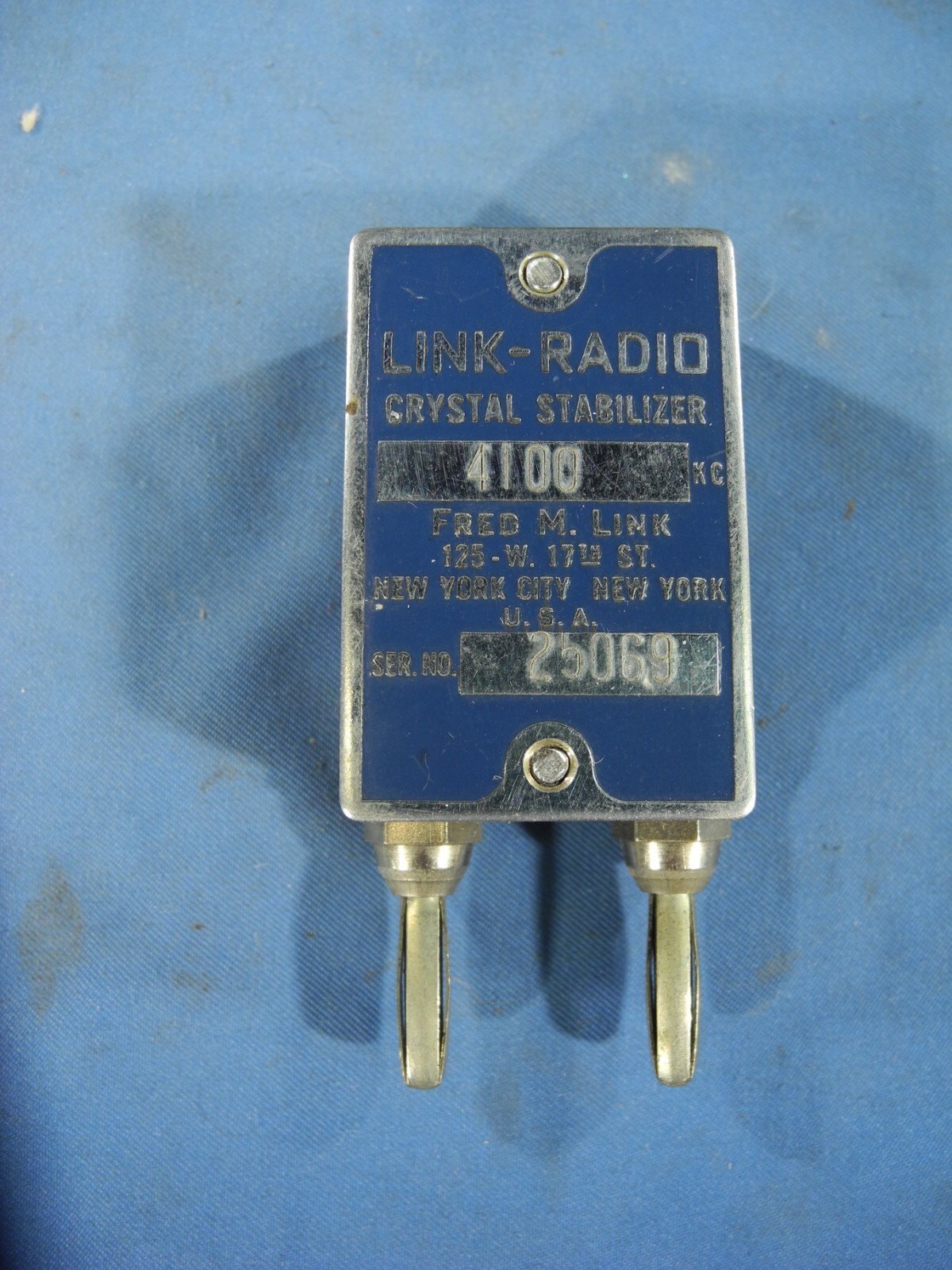 Link-Radio Crystal Stabilizer at 4100KHz - Vintage Ham Radio (FREE & FAST SHIP!)