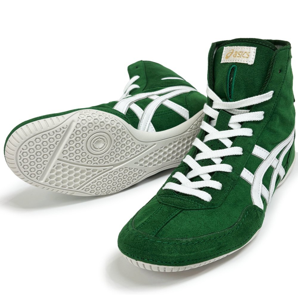 ASICS Wrestling Boxing Shoes EX-EO (Successor to TWR900) Green x White