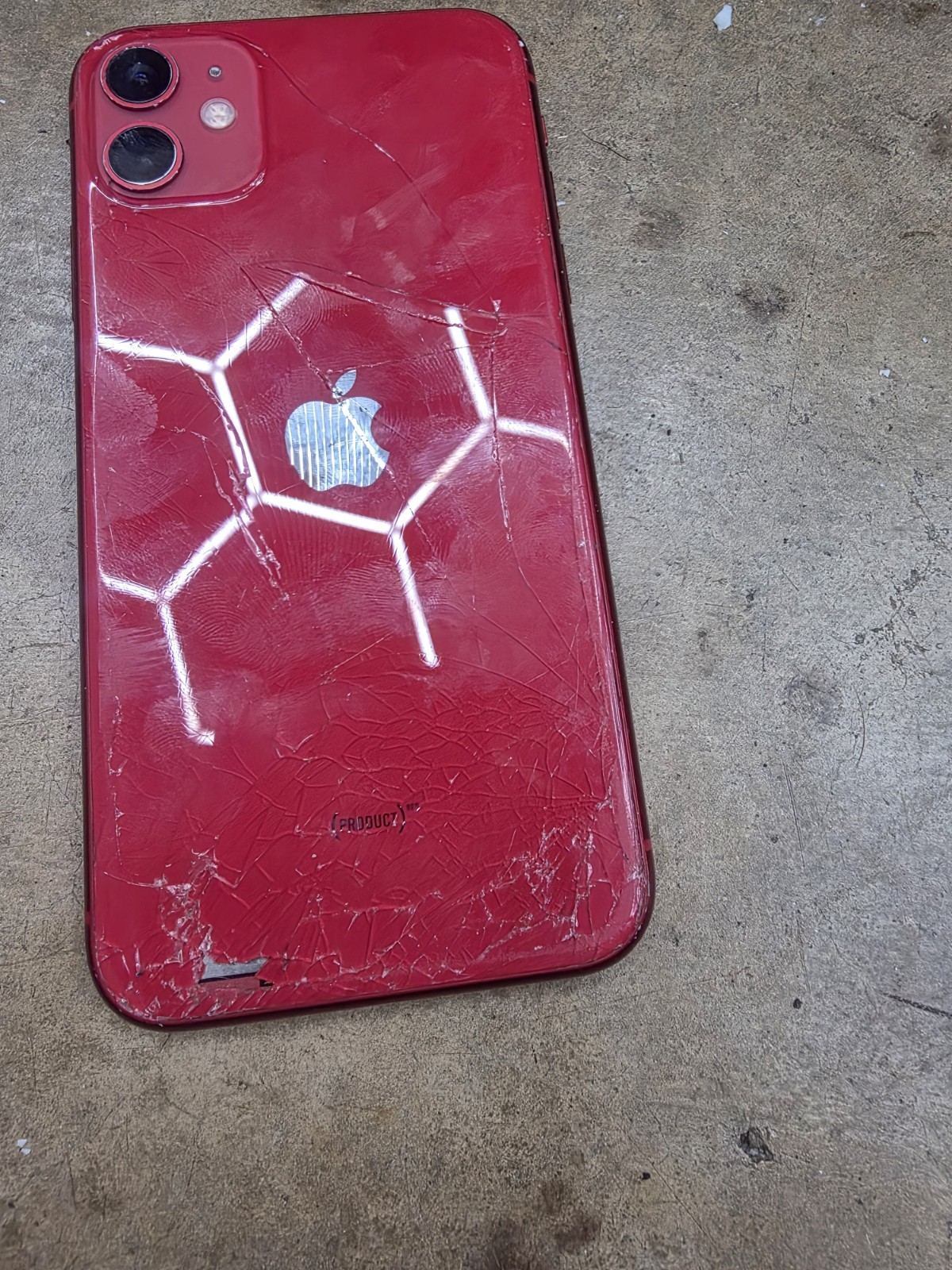 Apple iPhone 12 RED 64GB For Parts or Repair - Cracked Back Glass - Untested