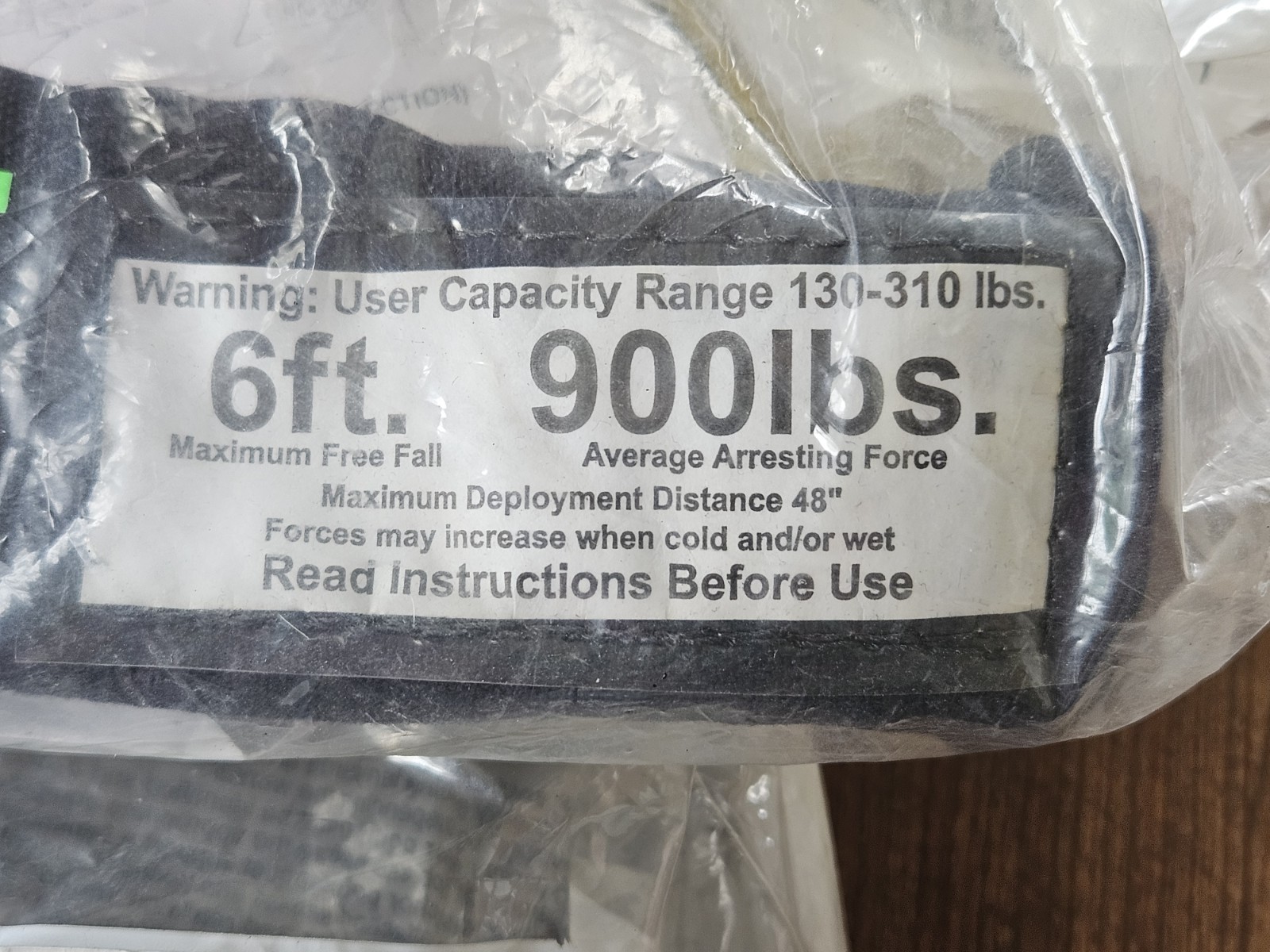 Buck-Arrest Energy Absorber Model 64V113RS2, 3ft