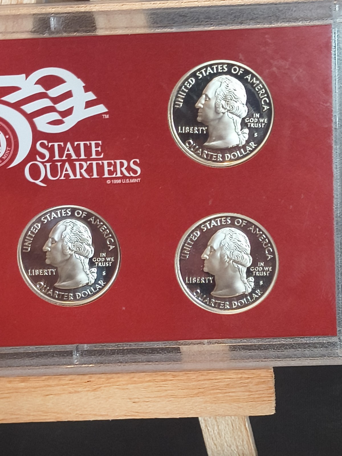 2008 - U. S. Mint 50 State Quarters Silver Proof Set - OGP - COA