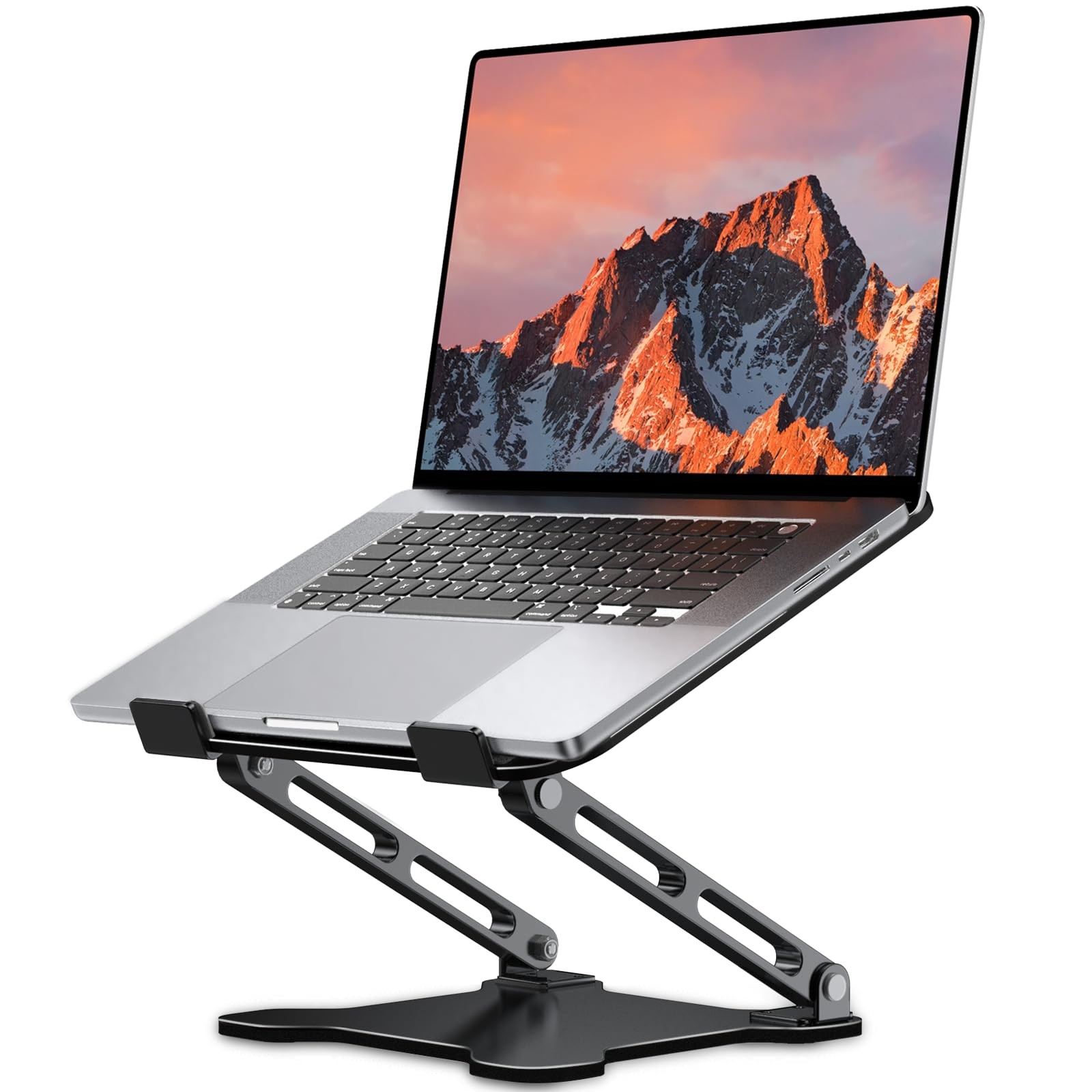 Adjustable Laptop Stand for Desk, Metal Foldable Laptop Riser Holder, Portabl...