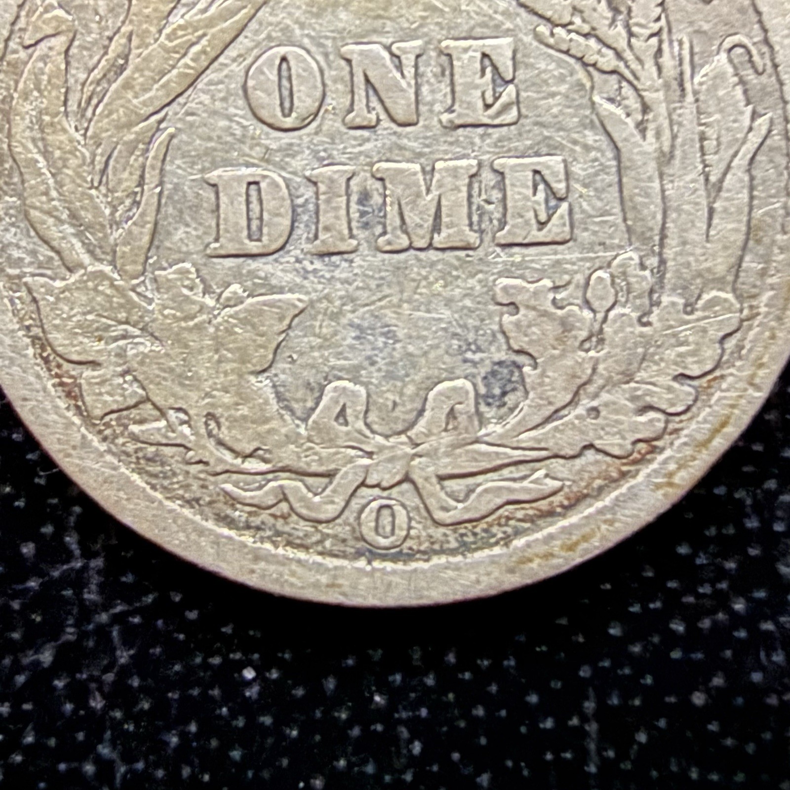 1901-O Barber Dime 90% Silver New Orleans Mint Average Circ