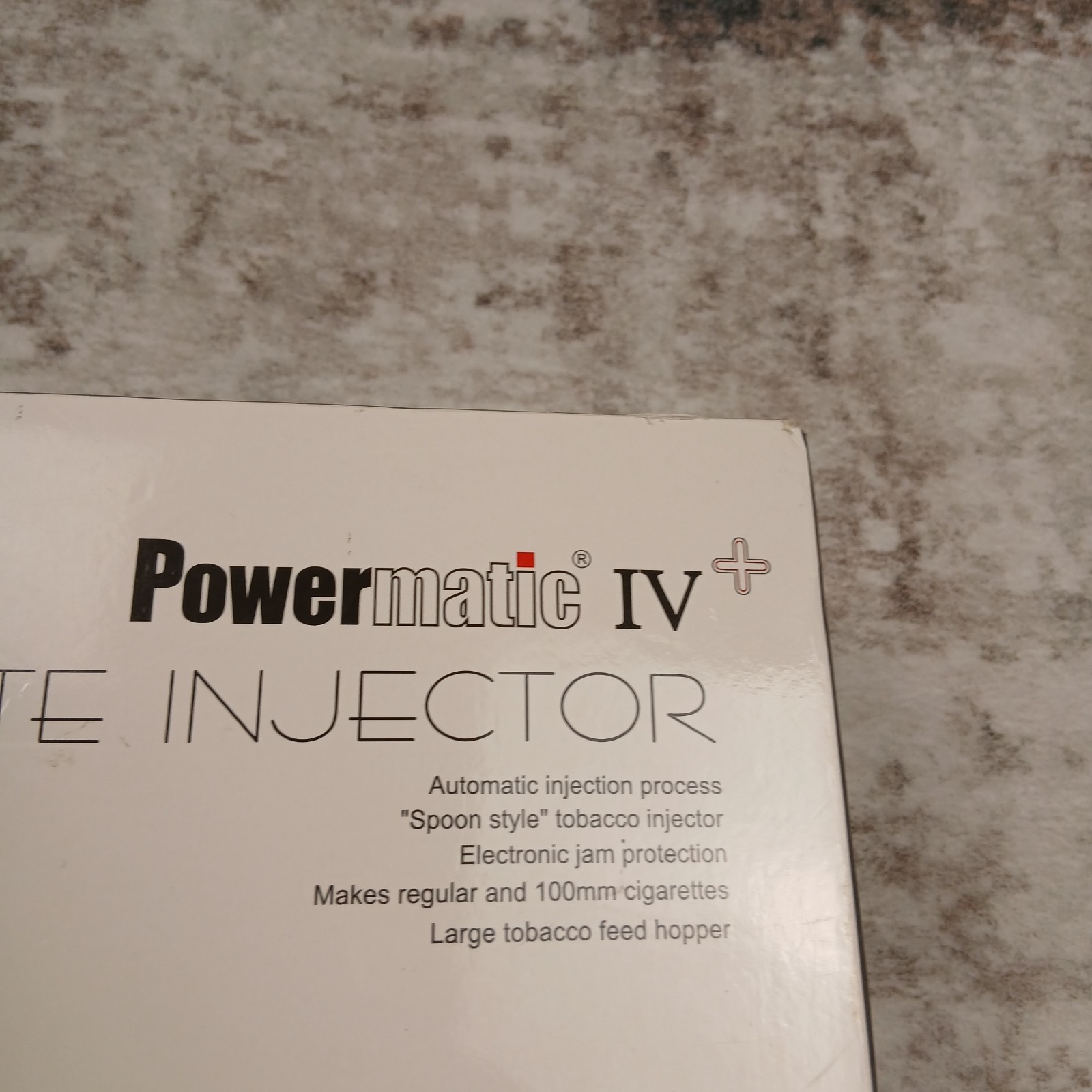 POWERMATIC IV 4+ ELECTRIC CIGARETTE ROLLING MACHINE INJECTOR NOT TESTED