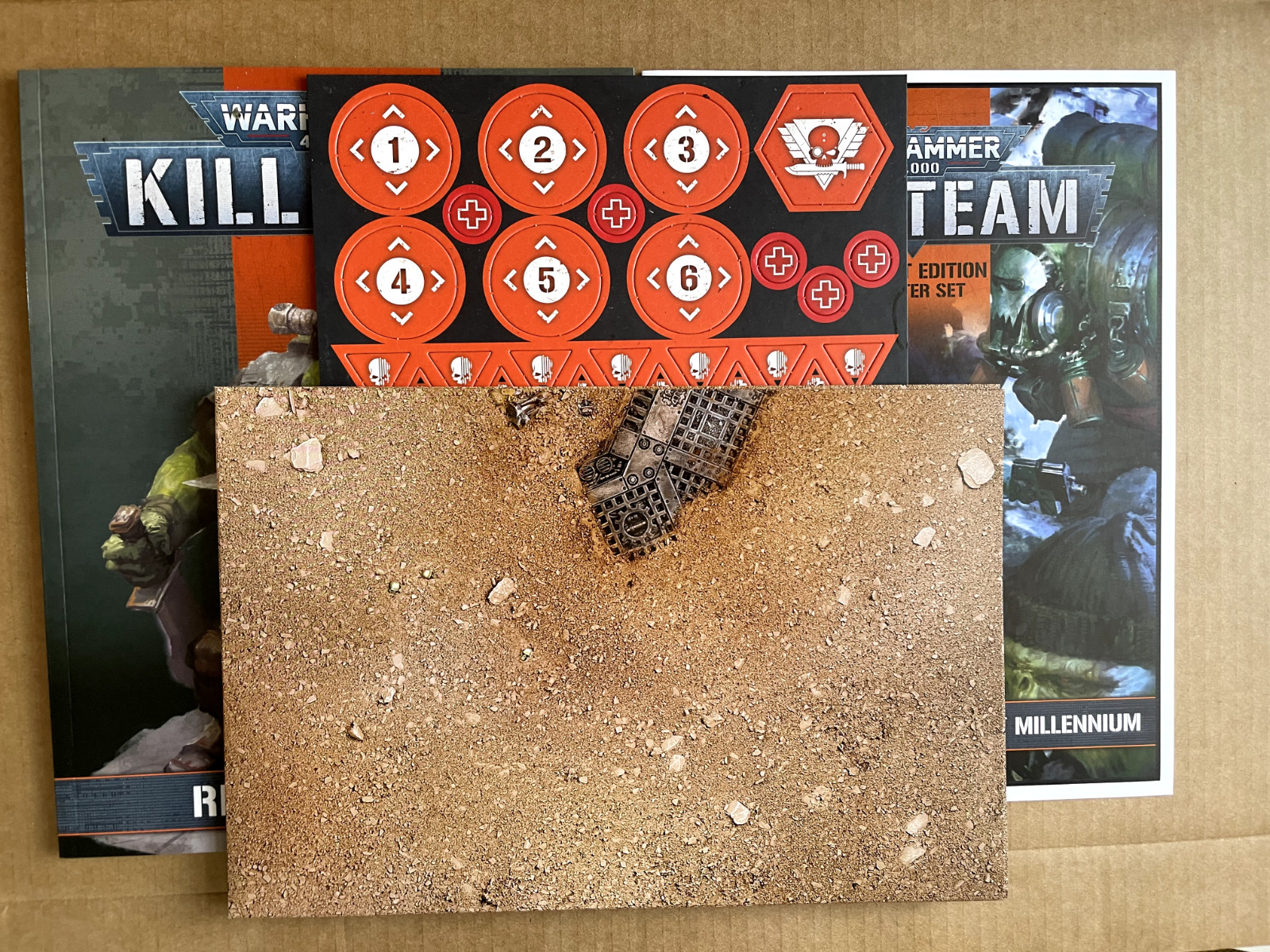 Warhammer 40k Kill Team Recruit Edition Starter Book, instructions, tokens + map