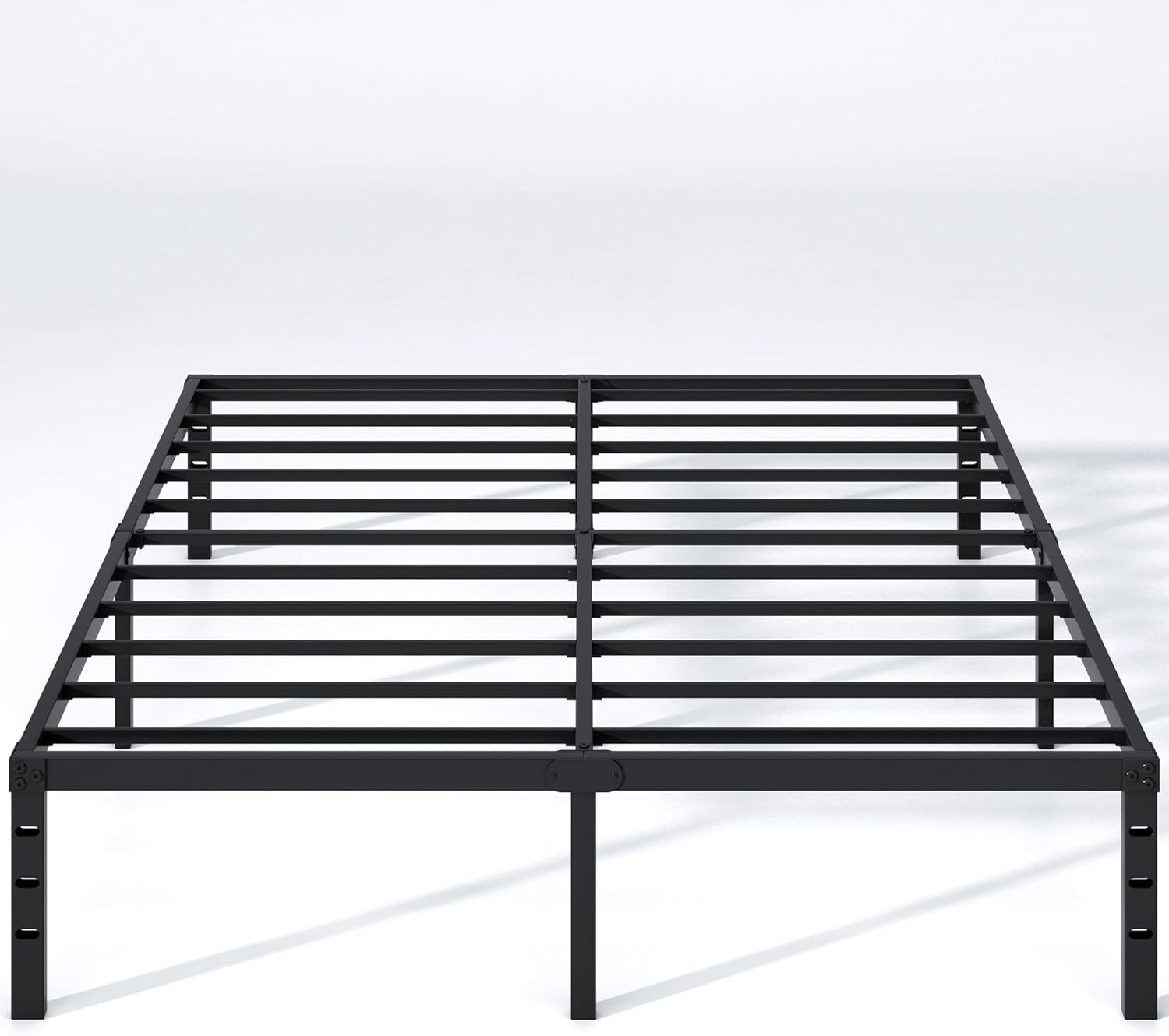 NEW JETO 14 Inch Queen Metal Bed Frame Heavy Duty No Box Spring