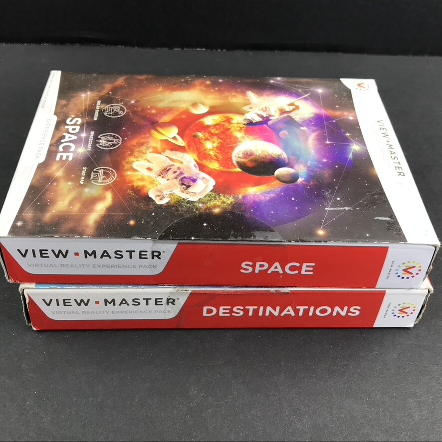 View-Master Virtual Reality SPACE Experience Pack & Destination Pack NIB