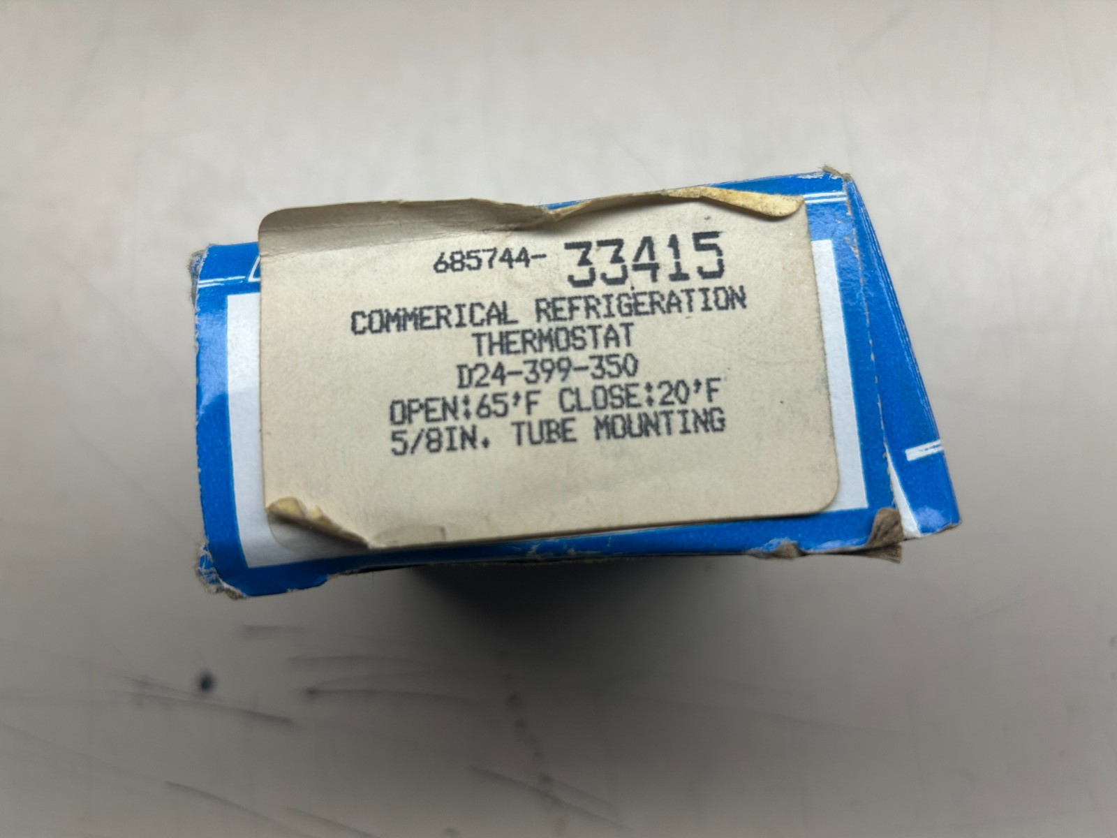 Mars 605744-33415 Commercial Refrigeration Thermostat D24-399-350