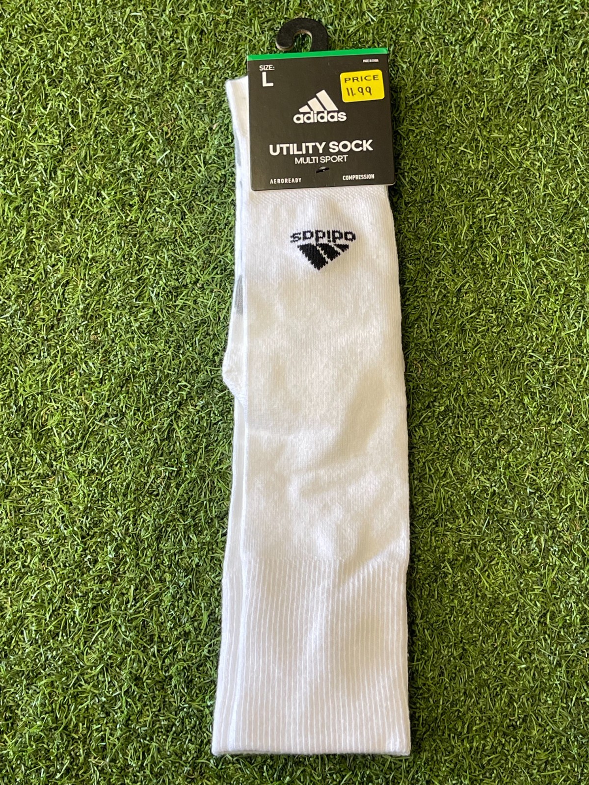 Adidas-Utility Socks White Large