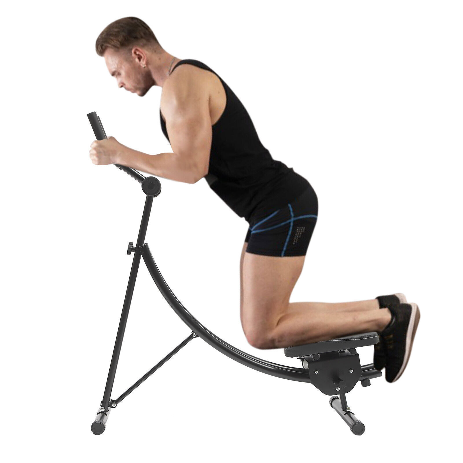 Fitness AB Machine Abdominal Workout Roller Slider Equipment Adjustable Training