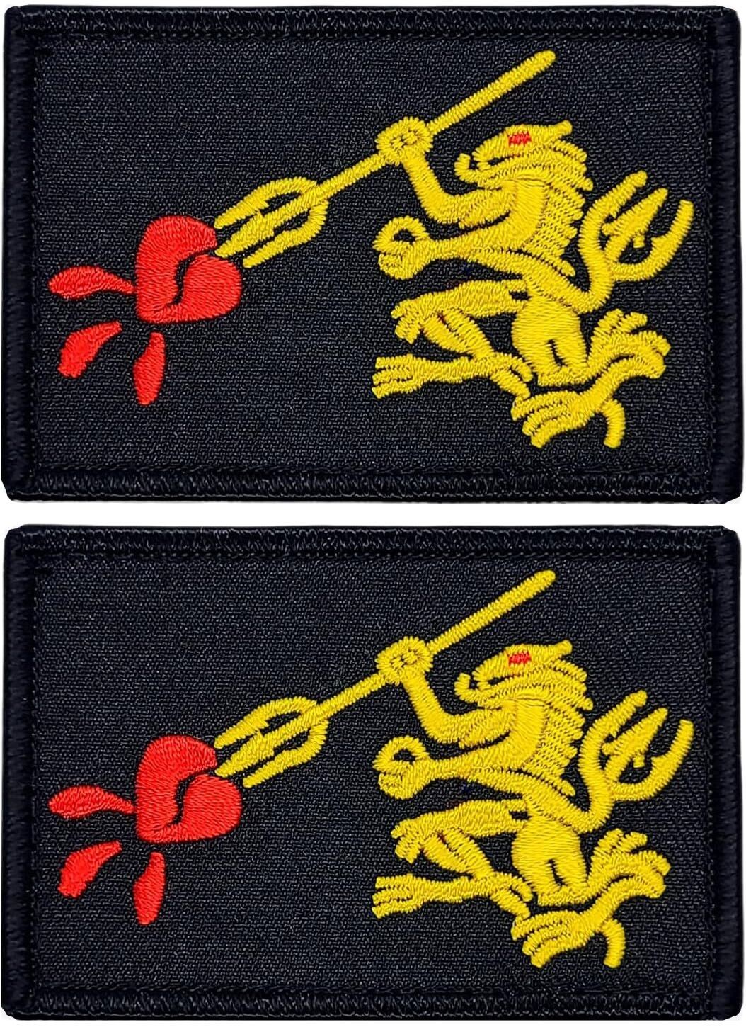 Navy Seal Team 6 DEVGRU Lion Morale Patch  - 2PC  3" x 2" HOOK Backing