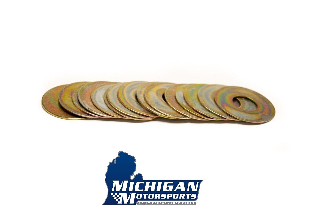 .030" Valve Spring Shims for LS Engines with Stock Guides - Set of 16 - LS1 LS3