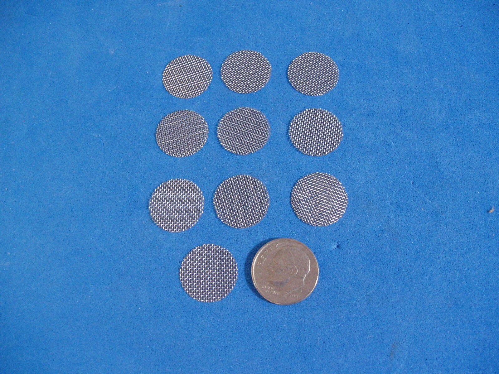 LOT OF TEN PIECE FAUCET AERATOR SCREENS 5/8" 40 MESH HIGH QUALITY