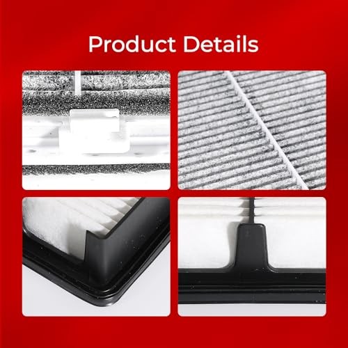 Engine & Cabin Air Filter Kit Compatible with 2014-2018 Mazda 3, 2014-2021