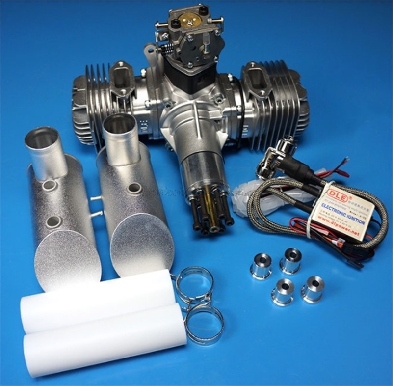 Gas Engine DLE120 12HP/7500RPM/MIN Gasoline Engine Brand New 120Cc tv