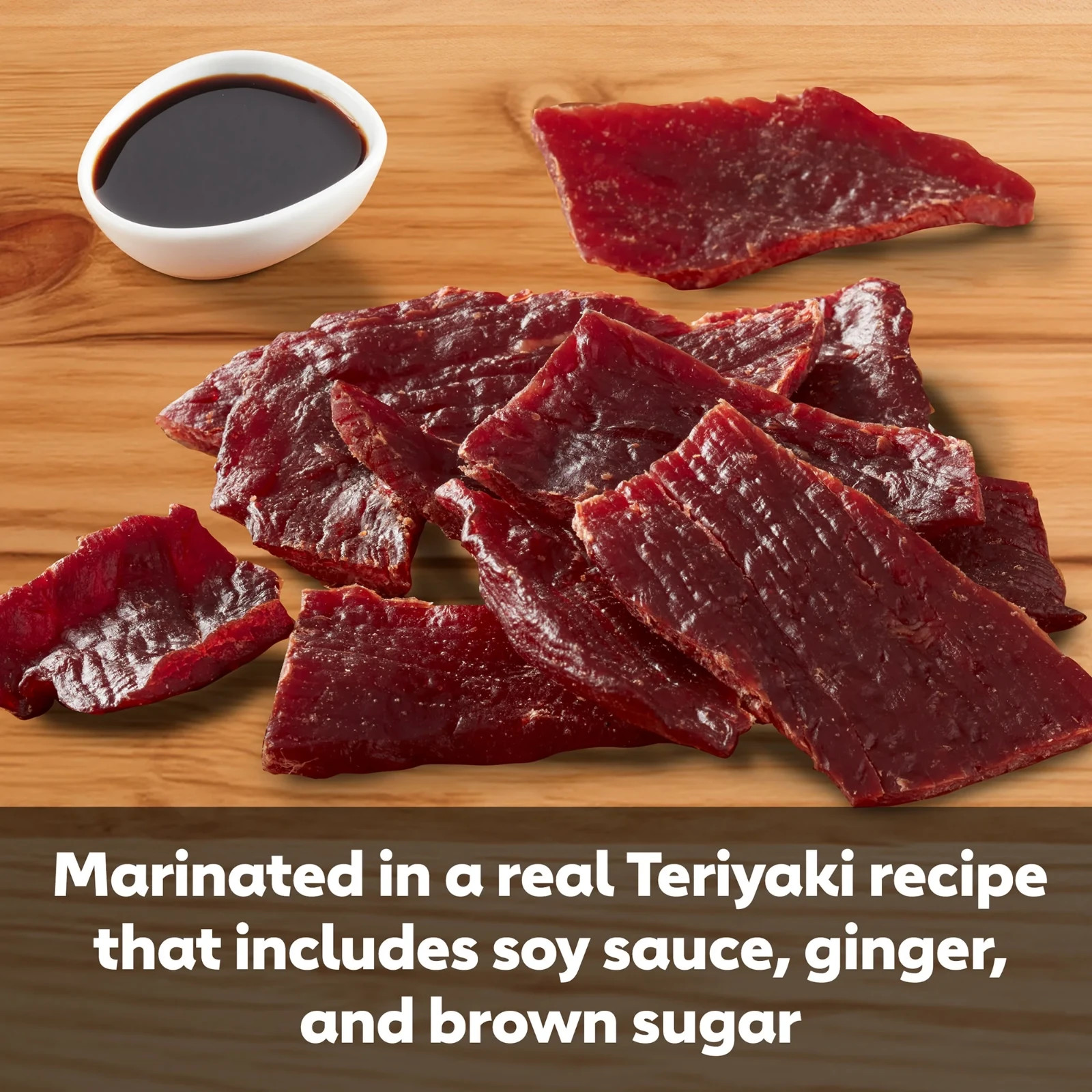 High-Protein Teriyaki Beef Jerky - 5oz, 100% Beef