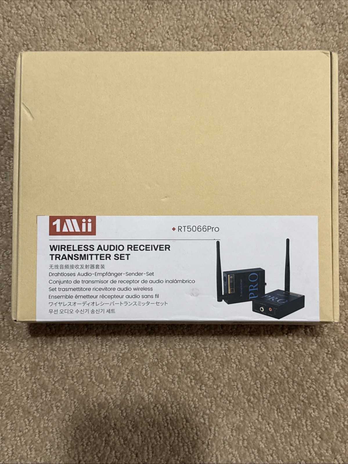 1Mii 2.4GHz RT5066PRO Wireless Audio Transmitter and Receiver Set
