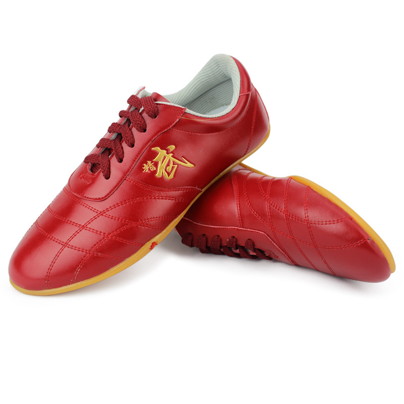 Martial Art Karate Taekwondo Shoe Kung Fu Genuine Leather Shoes Tai Chi Training