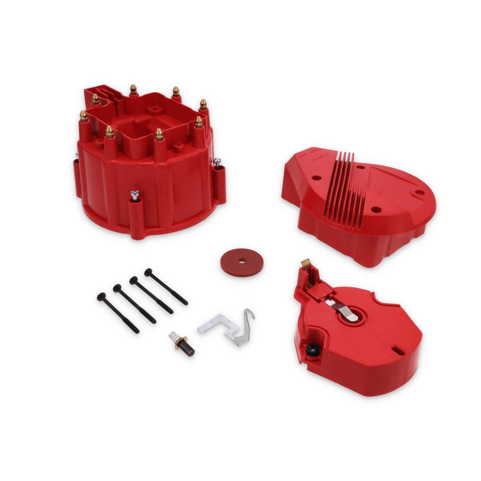 Universal 8-Cylinder HEI Super Cap & Rotor Kit for GM -Red