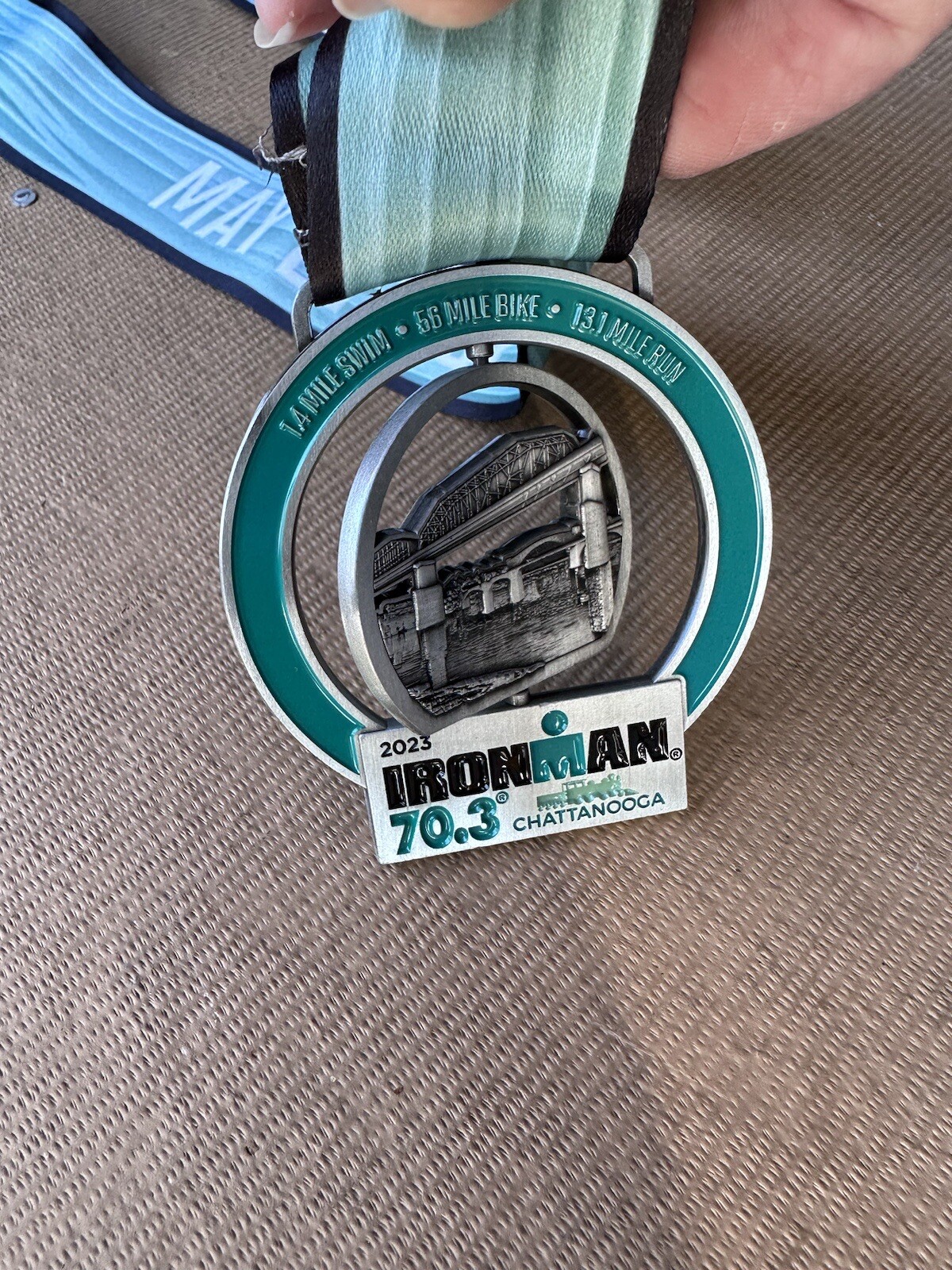 Ironman 2023 Chattanooga TN Little Debbie Mckee Triathlon Finisher Medal NEW
