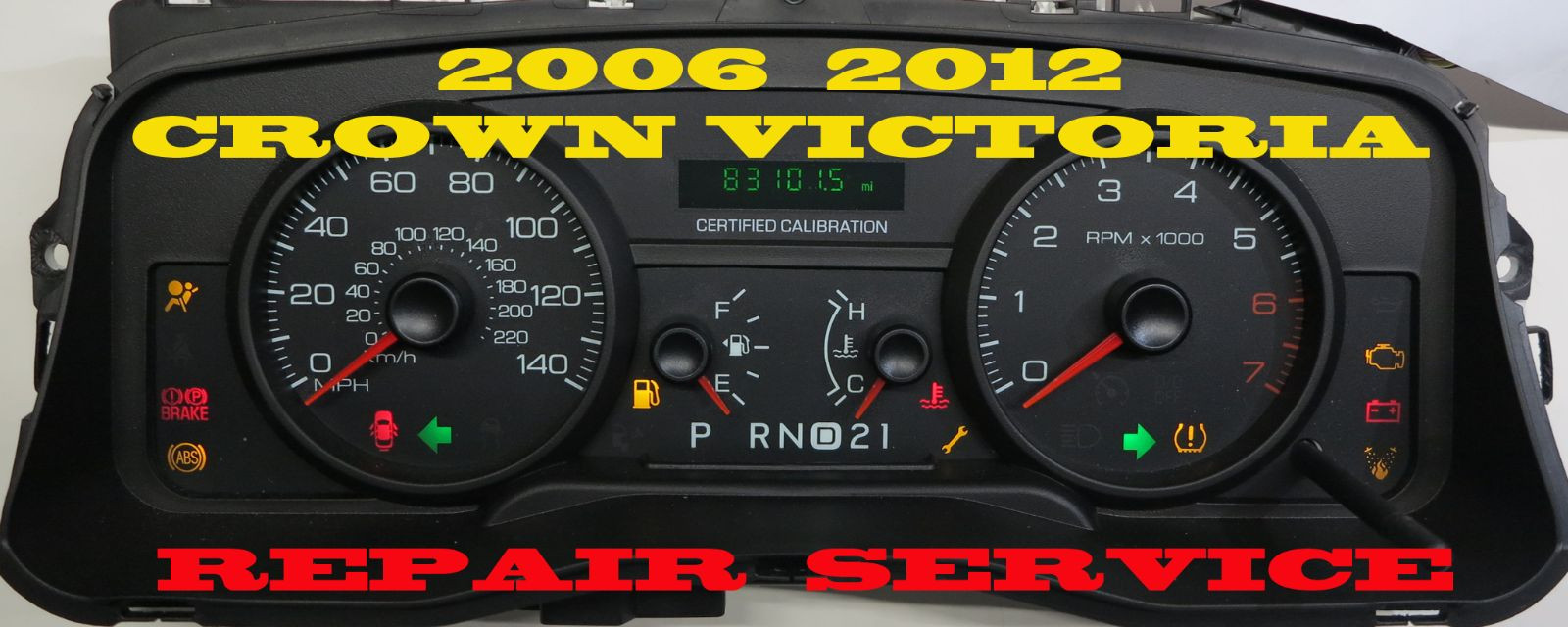 06 07 08 09 2010 CROWN VICTORIA SOFTWARE AND ODOMETER CALIBRATION SERVICE