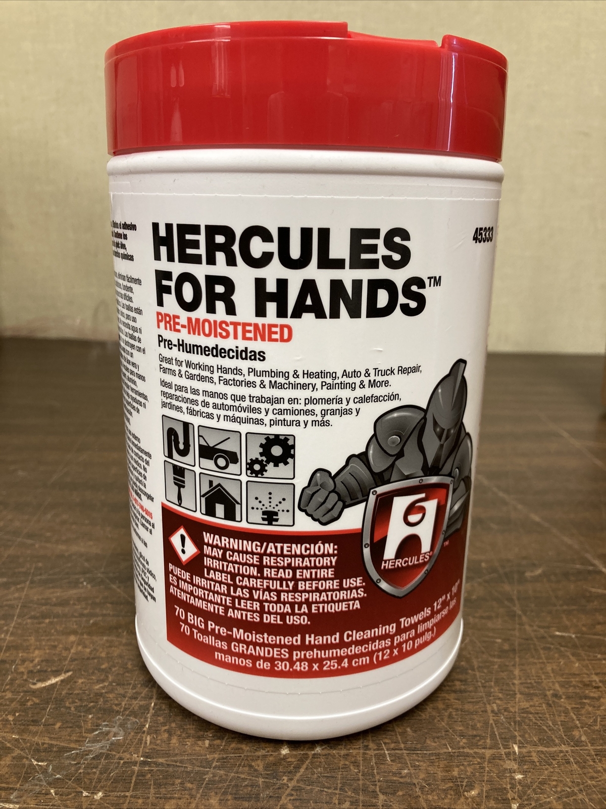 Oatey 45333 70 Pack, 12" x 10", Hercules For Hands Cleaning Towels