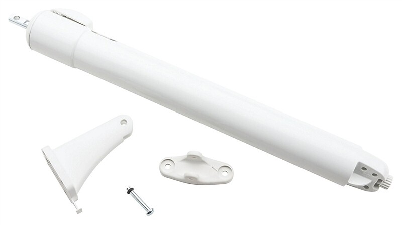 National Hardware N279-002 V1370 Touch'n Hold Smooth Door Closer, White 7182405