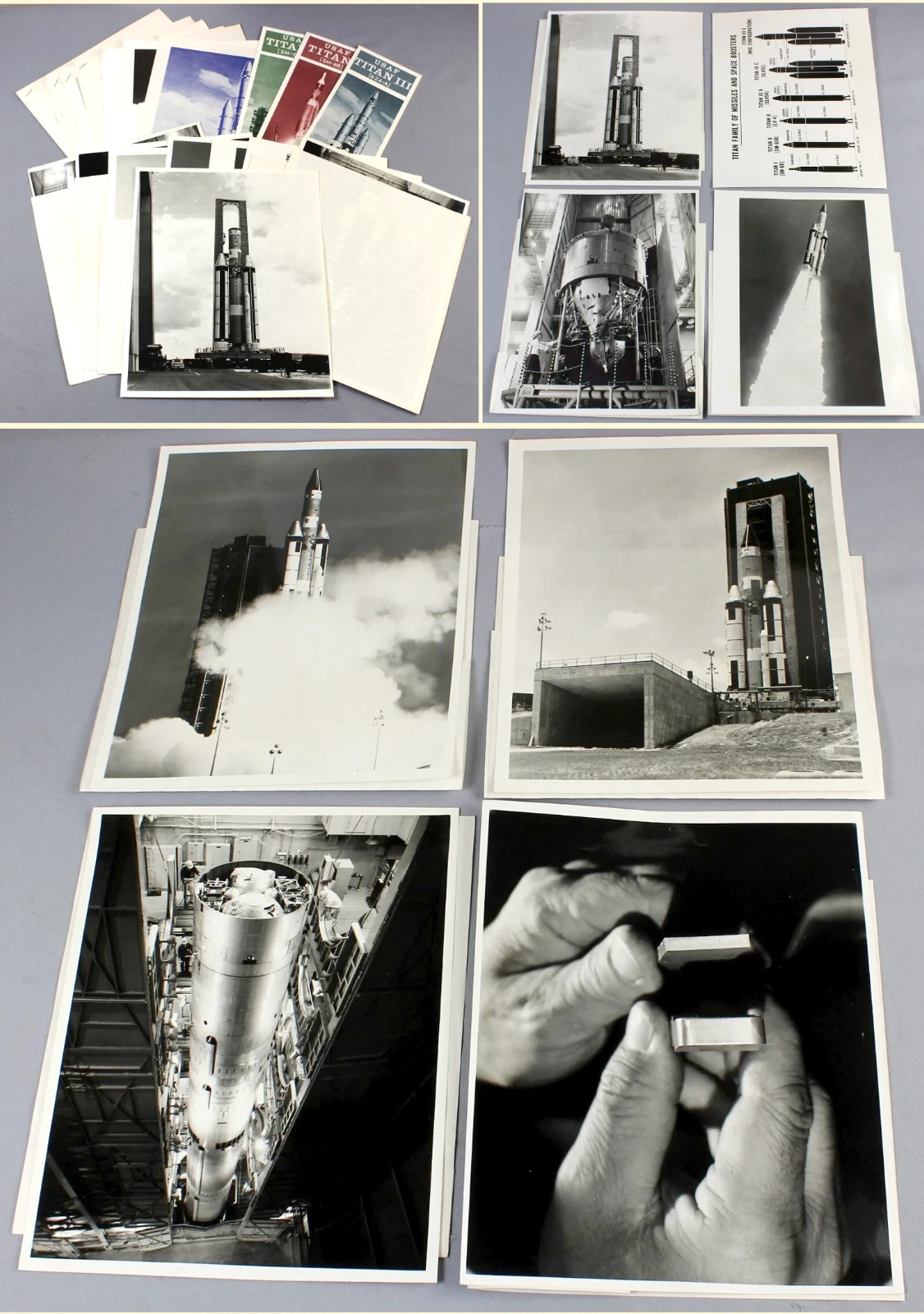 TITAN ARCHIVE 1964-65 original photographs + ephemera rocket launch vehicle