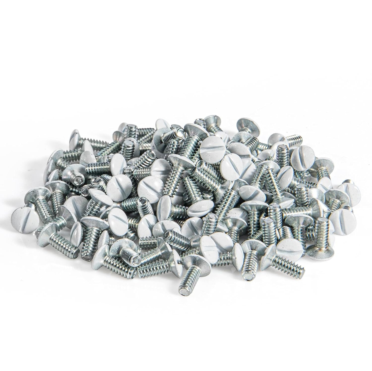 3/8" Long 6-32 Thread, Oval Head Milled Slot Replacement Wall Plate Screws, 150