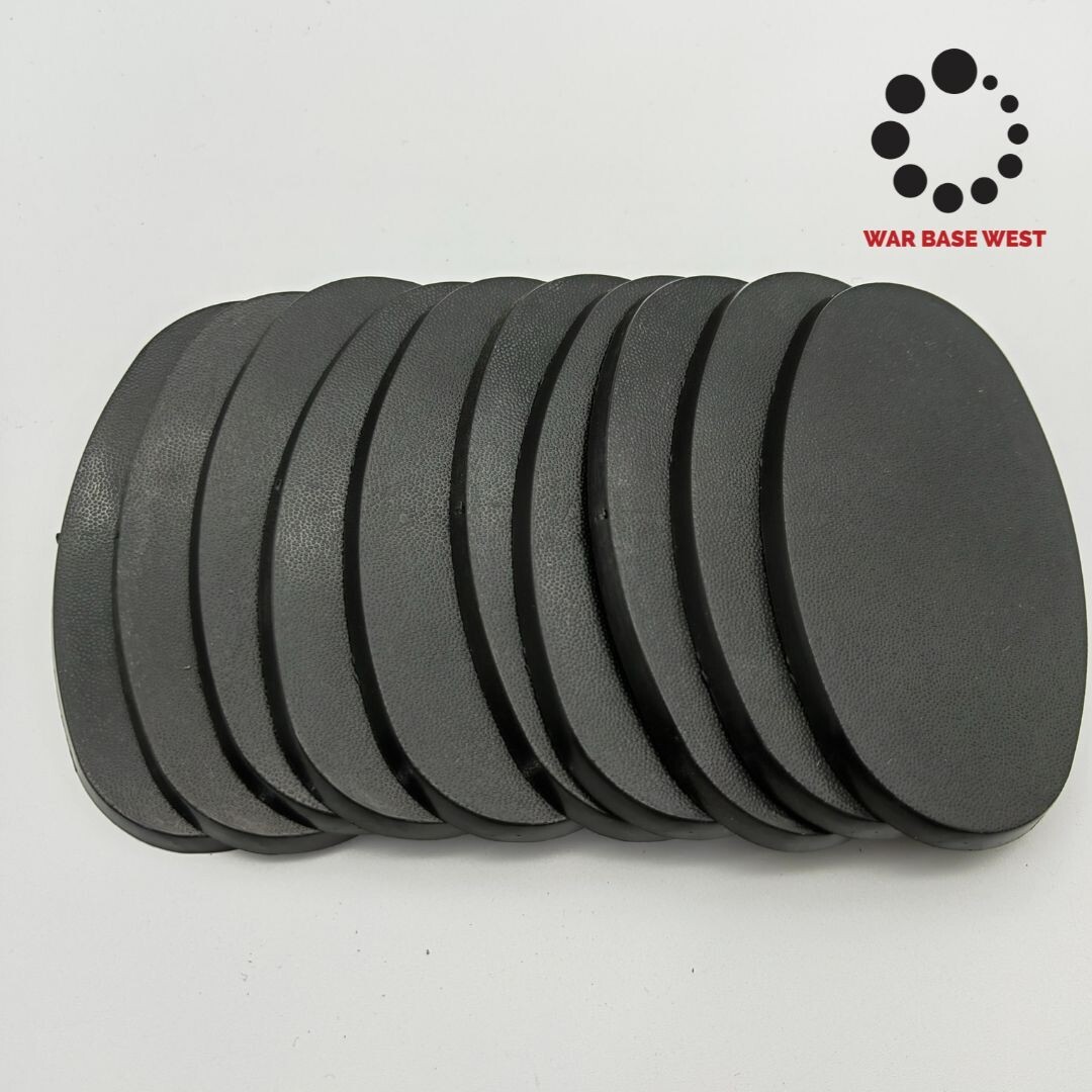 Lot Of 10 90mm x 52mm Oval Bases Used For Warhammer 40k & AoS Games Workshop