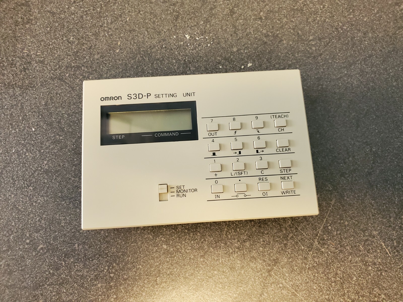 Omron S3D-P-US Setting Unit - For Programming PLC's - Used!