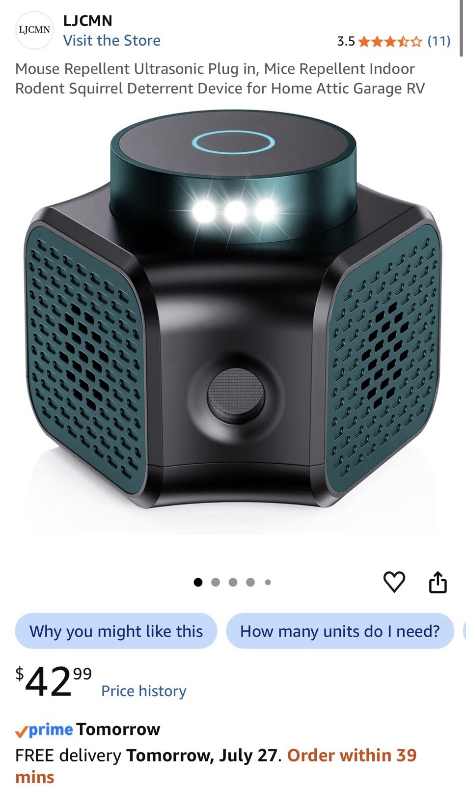 Brand New Ultrasonic Pest Repeller