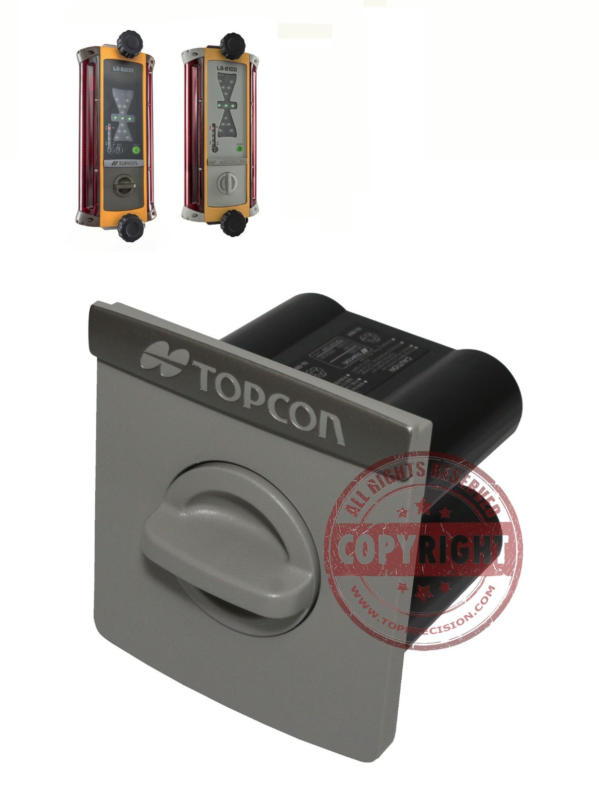TOPCON BT-68Q RECHARGEABLE BATTERY FOR LS-B100, LS-B200 LASER RECEIVER