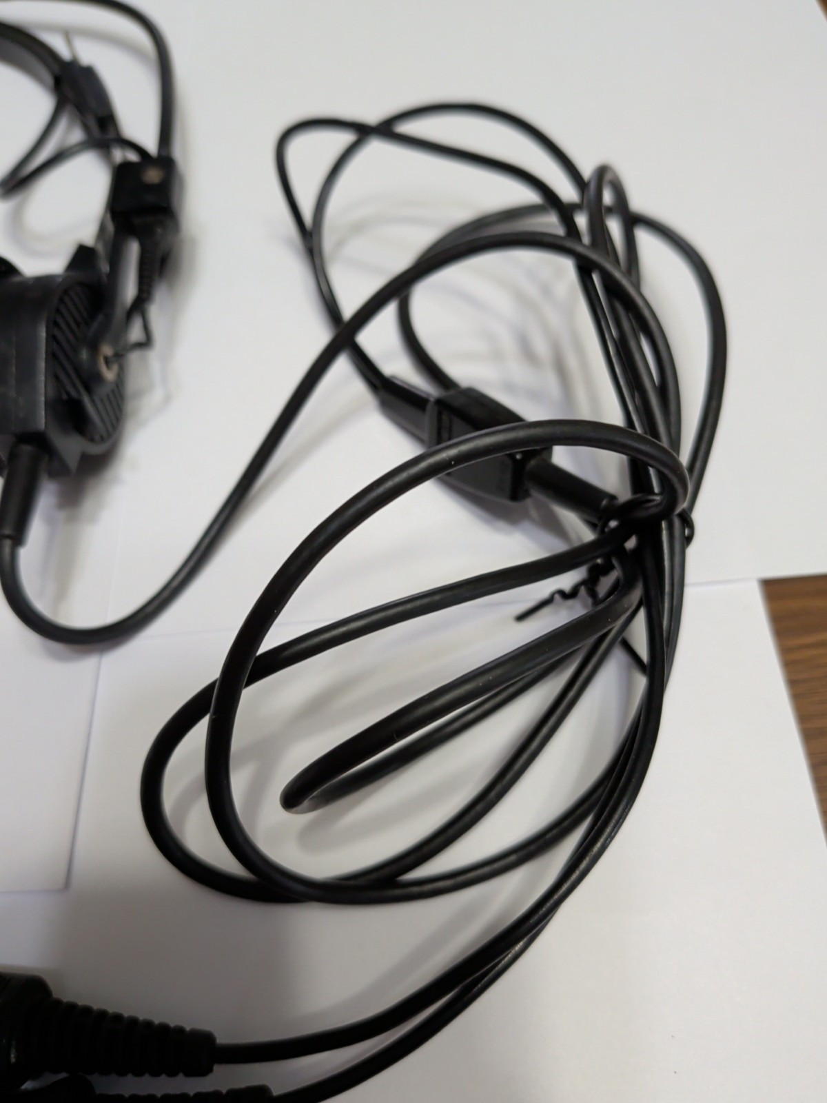 Vintage Telex Airman 750 Dual Pilot Headset Used Untested