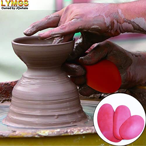 Soft Silicone Pottery Clay Sculpt Tools Set, Smooth Artists Ceramic Shaping