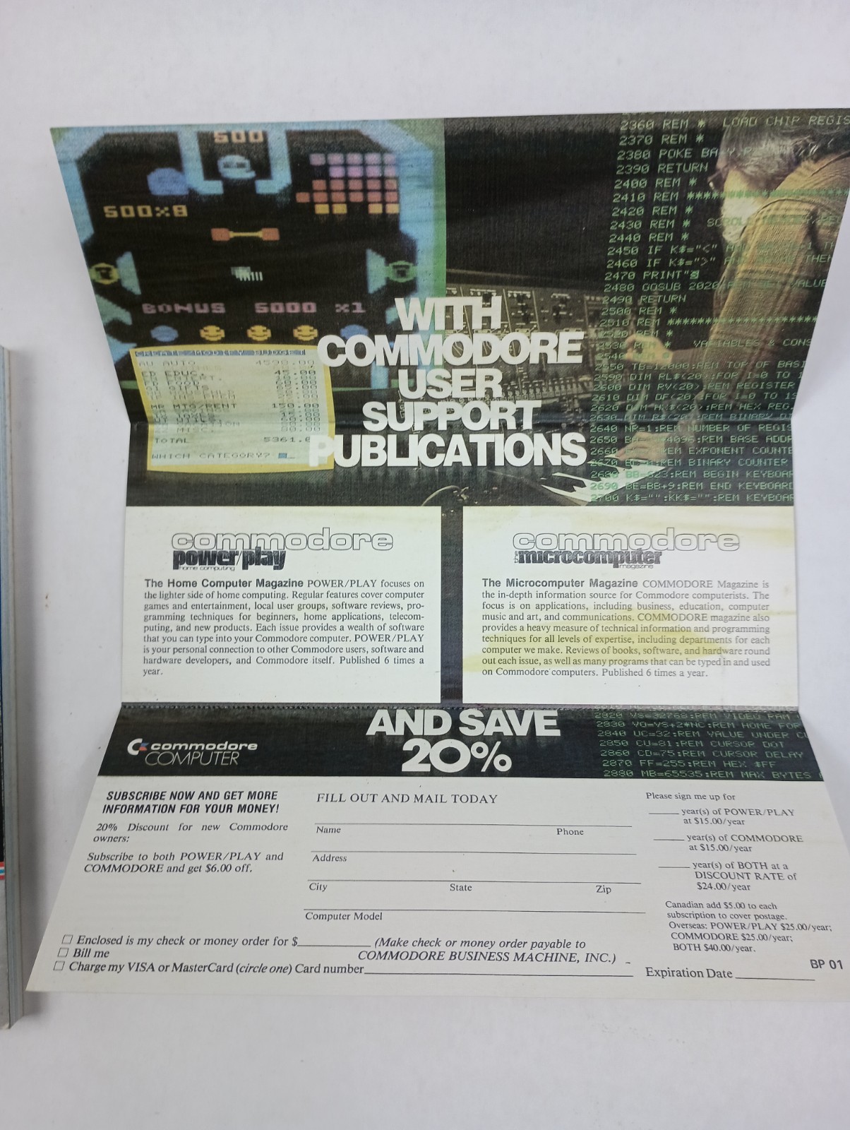 Personal Computing on the VIC-20 A Friendly Computer Guide, 1984 Commodore