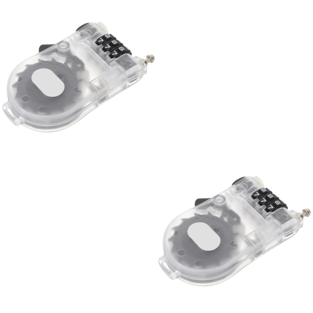 2 Count Combination Lock for Snowboard Security Mountain Bike Anti-theft