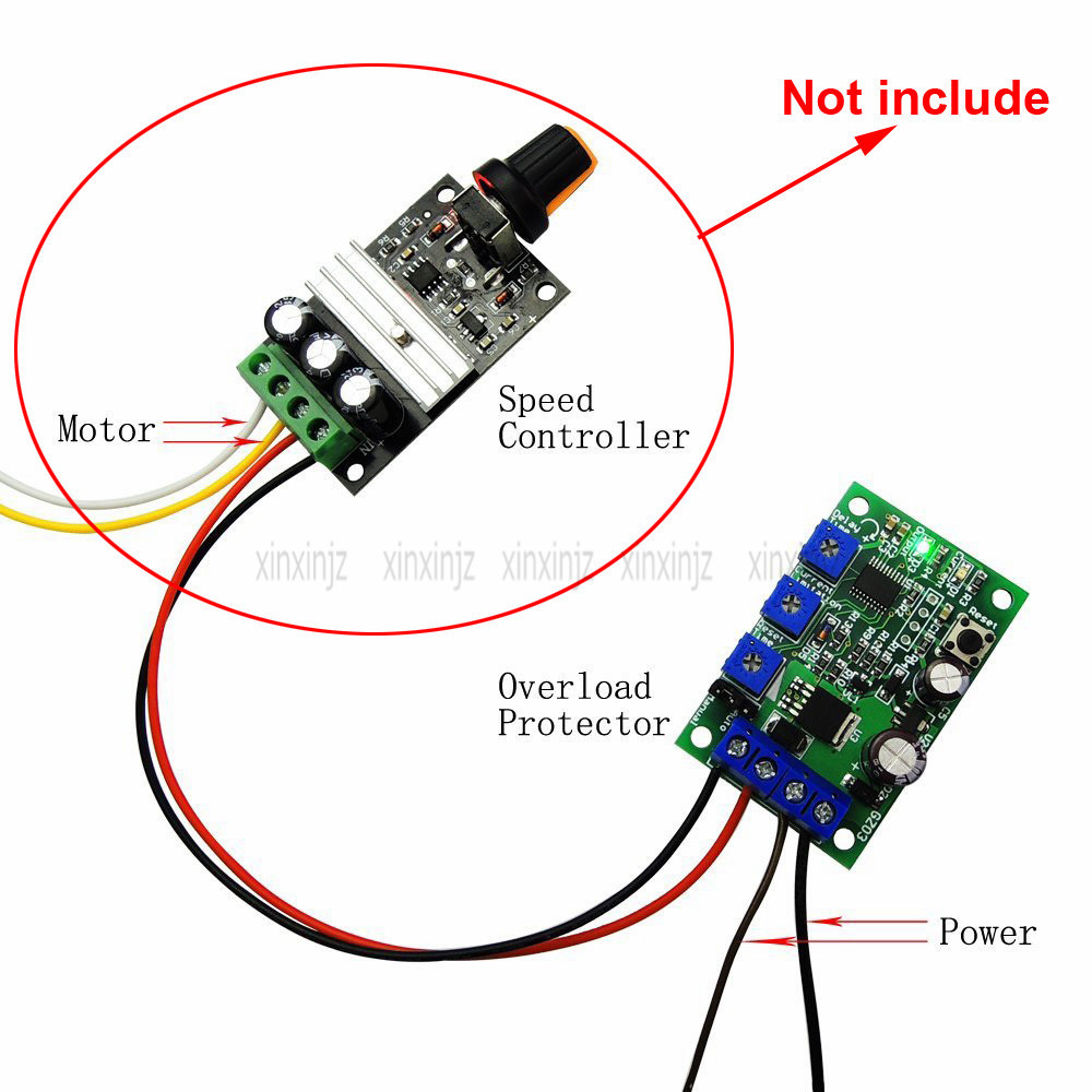 DC Motor Over Current Protection Device Current Limit Switch 6V 12V 24V 5A