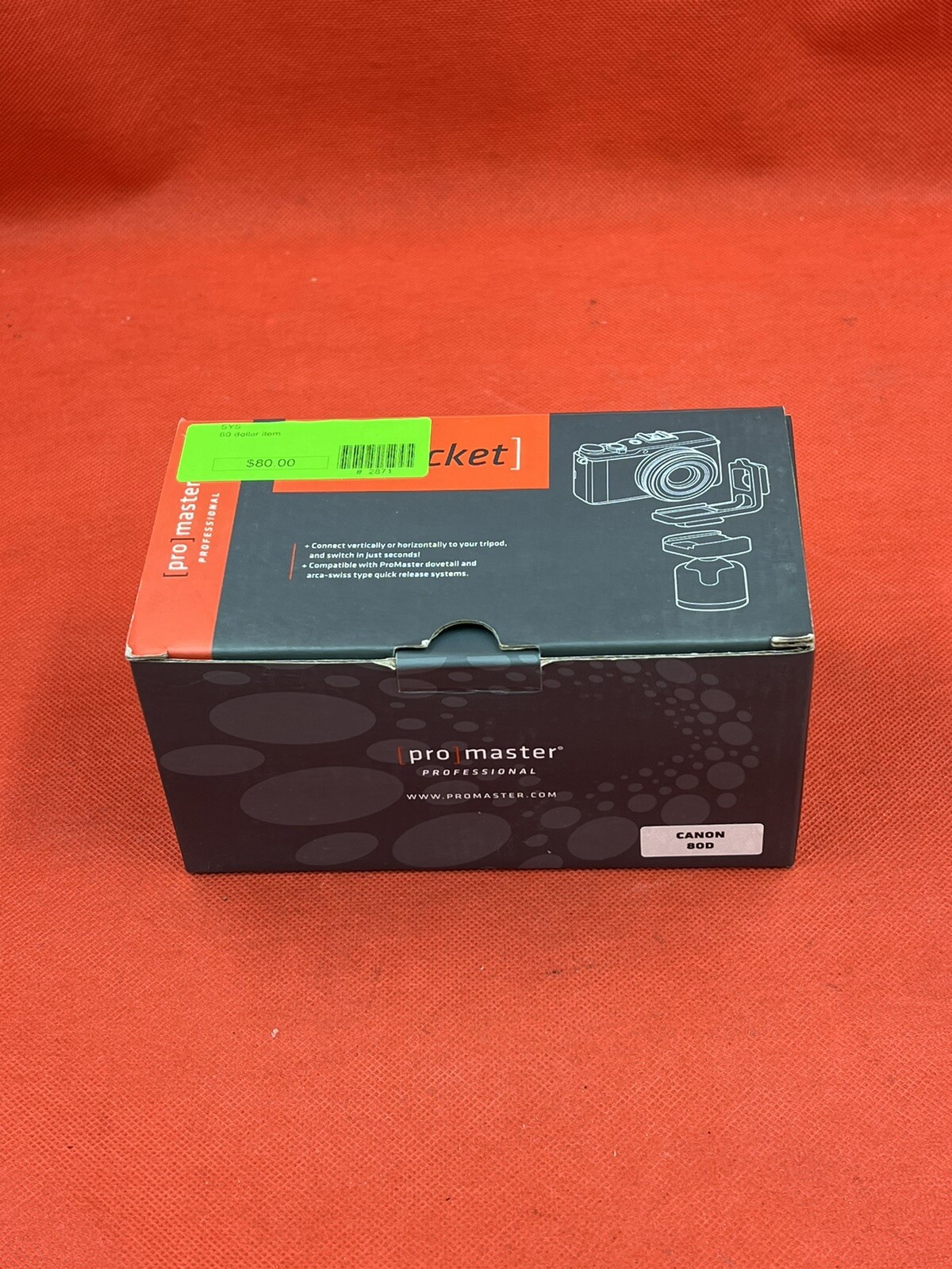 Promaster 8231 Professional L Bracket for Canon 80D with Grip (#8626)