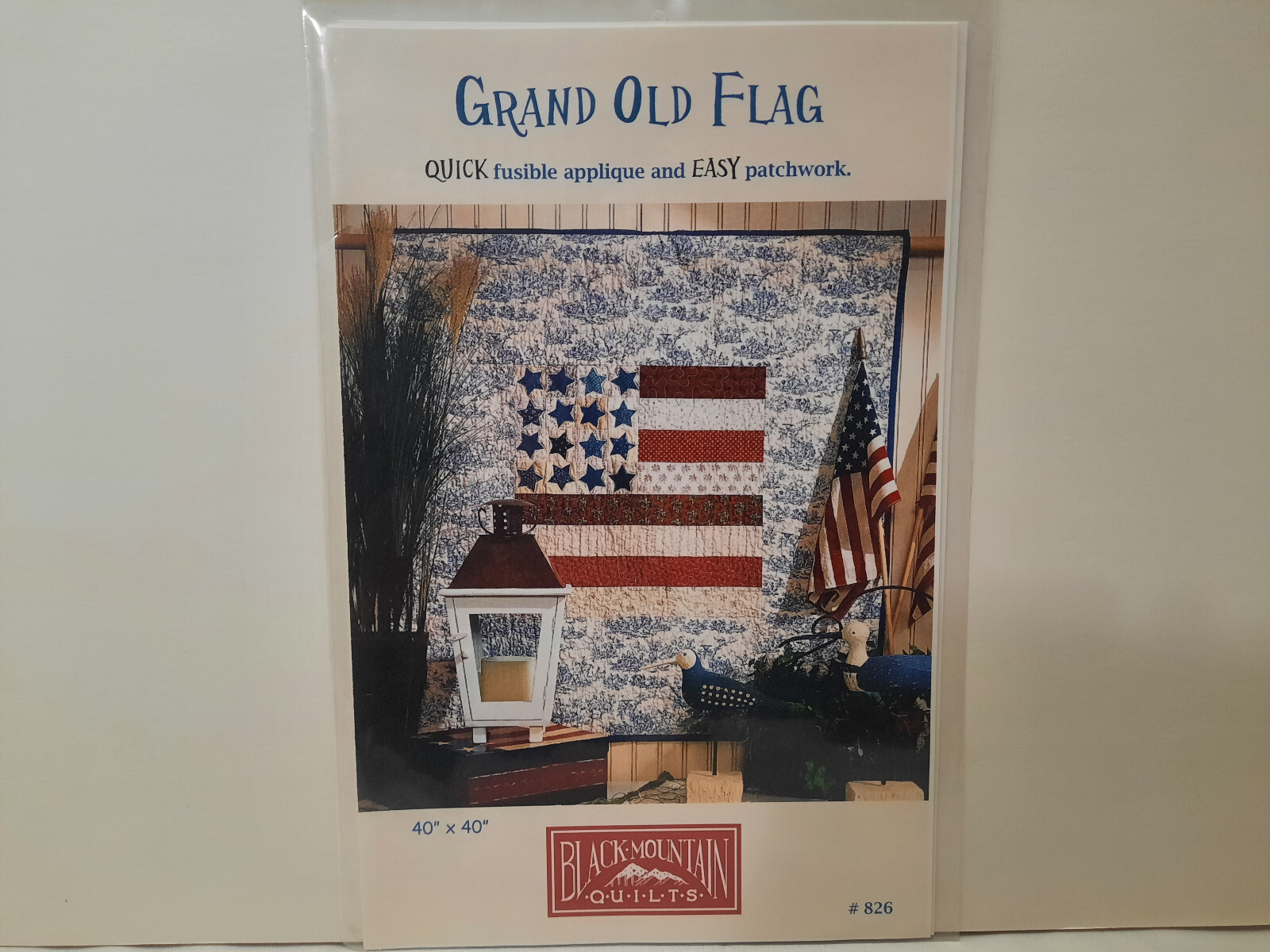 Grand Old Flag Pattern (Black Mountain Quilts) #826 - 40" x 40"