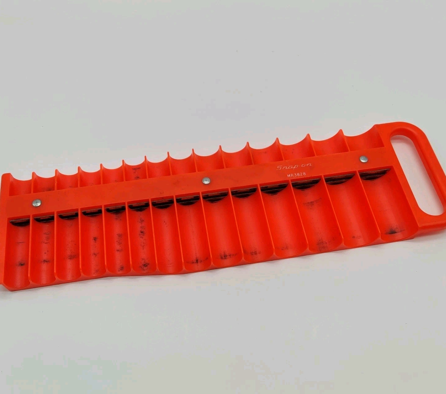 Snap On Tools Deep Shallow Magnetic Socket Tray Organizer 3/8" Drive Red MR3828