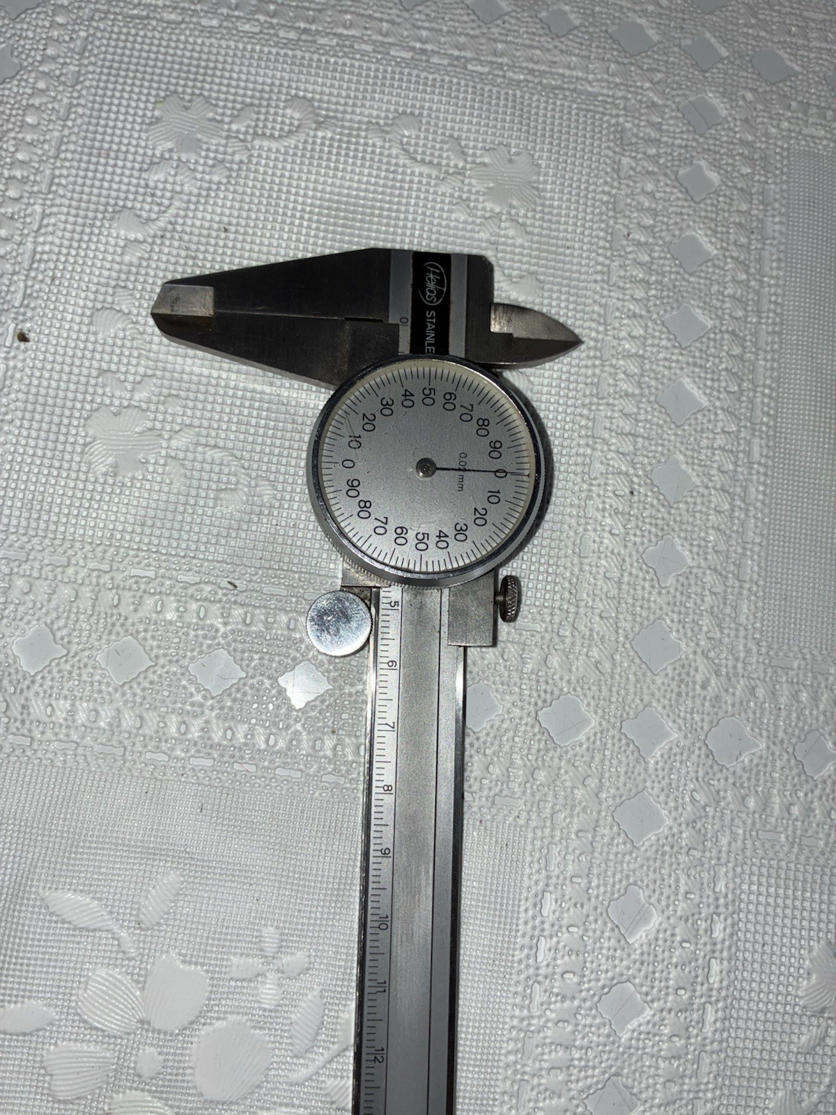 Helios Dial Caliper Silver Face, 5" - VINTAGE
