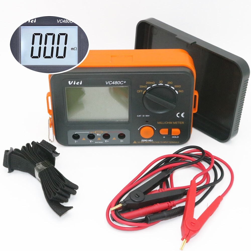 VICI Digital Milliohmmeter VC480C+ 3 1/2 multimeter (new) accuracy with power co