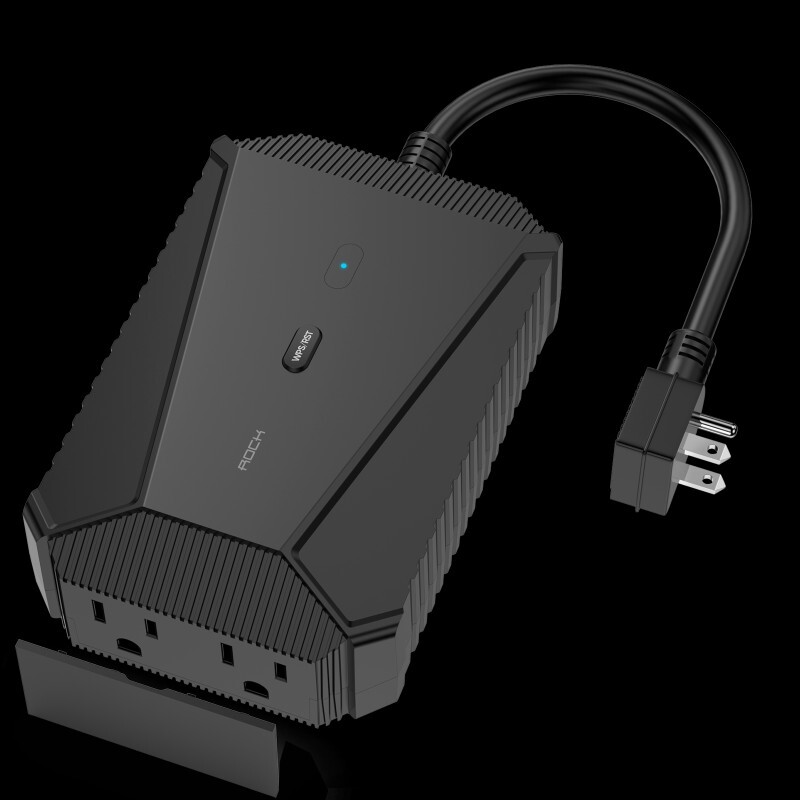 Rock outdoors smart plug with built-in Wi-Fi Extender