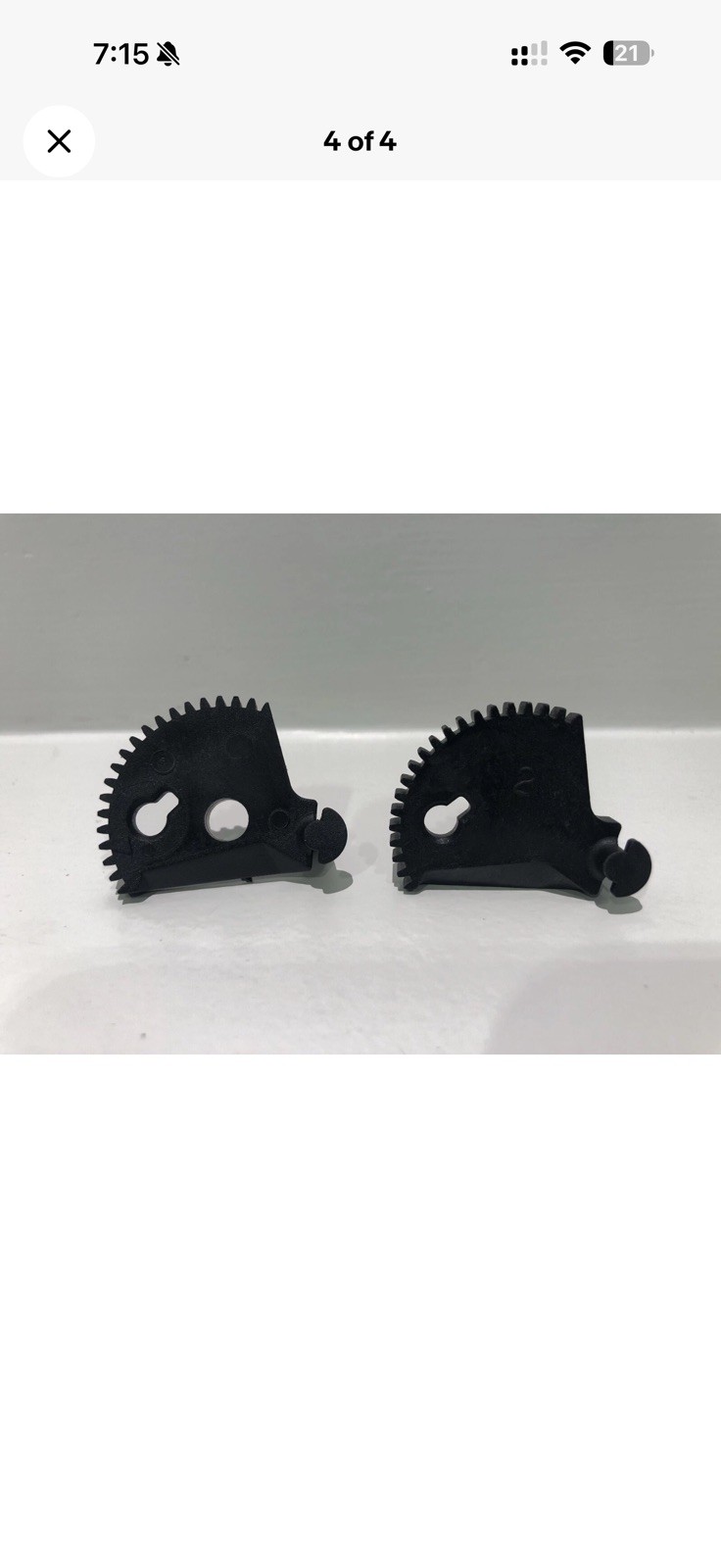 Genuine Herman Miller Aeron Parts, Tilt Limiter Sector Gear - Set of 2