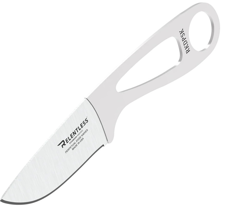 Relentless Knives Venator Fixed Knife 2⅞" Aerospace-Grade Titanium Construction