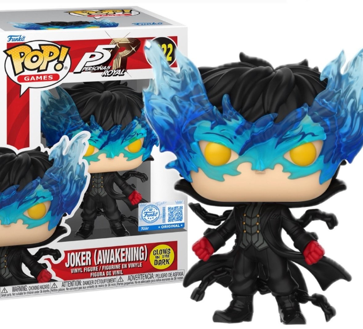 Funko Pop! Joker Awakening GLOW Persona 5 Exclusive #1322 + Protector PRESALE