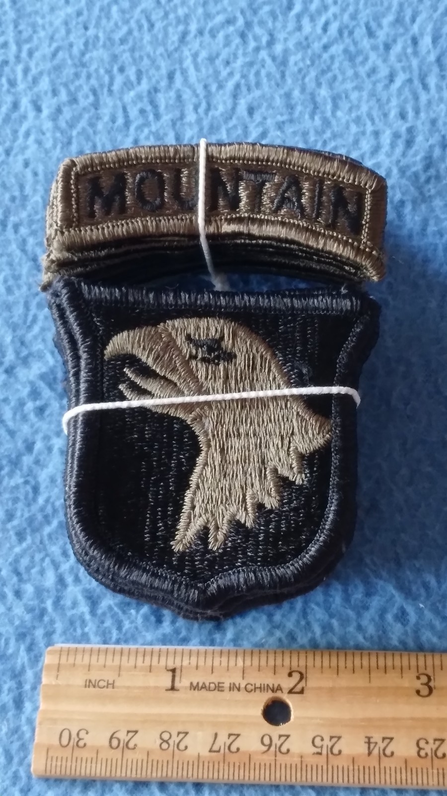 BUNDLE OF 20 - 101st AIRBORNE SUBDUED PATCHES WITH MOUNTAIN TABS - NEW