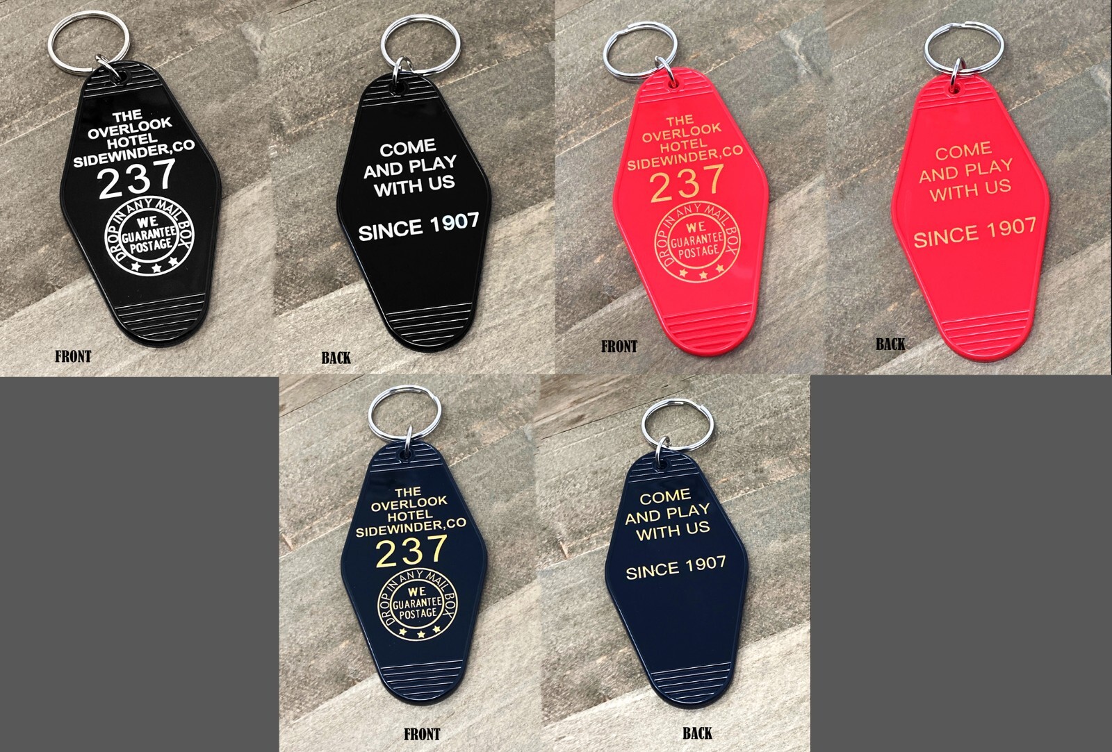THE SHINING Vintage/Retro Hotel Keychain/Key Ring - Classic Horror Film/Movie