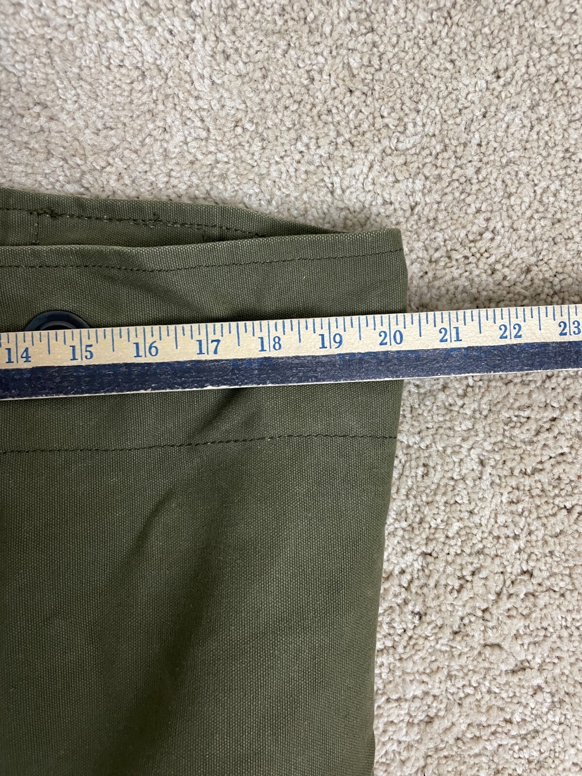 Vintage US Military Army Backpack Duffel Bag Adjustable Strap Pockets Green